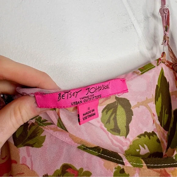 Betsey Johnson Vintage for Urban Outfitters Tori Slip Dress Floral Grunge 90’s S - Picture 8 of 9